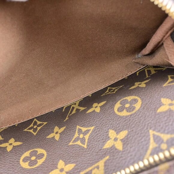 LOUIS VUITTON Montsouris GM Backpack Bag Monogram Leather Brown - Picture 5 of 16